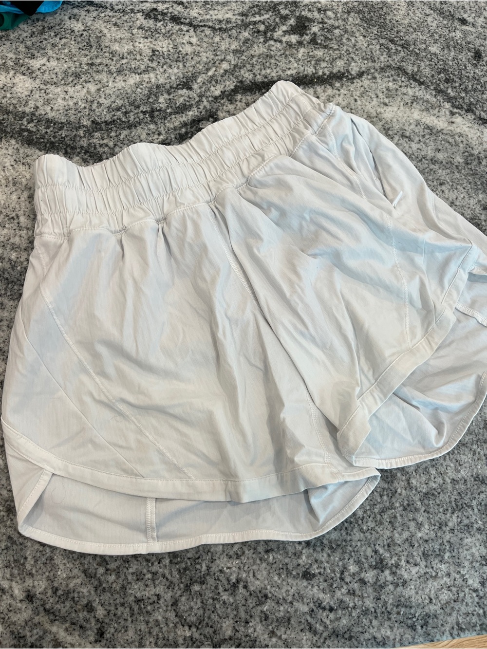 lululemon athletica White track that 5inch Athletic Running Shorts